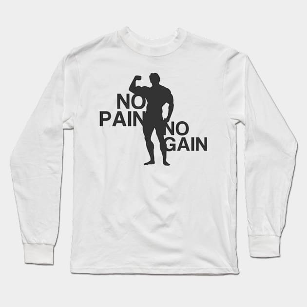 No pain no gain Long Sleeve T-Shirt by nektarinchen